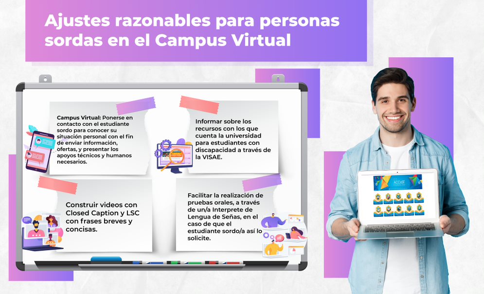 ajustes razonables personas sordas