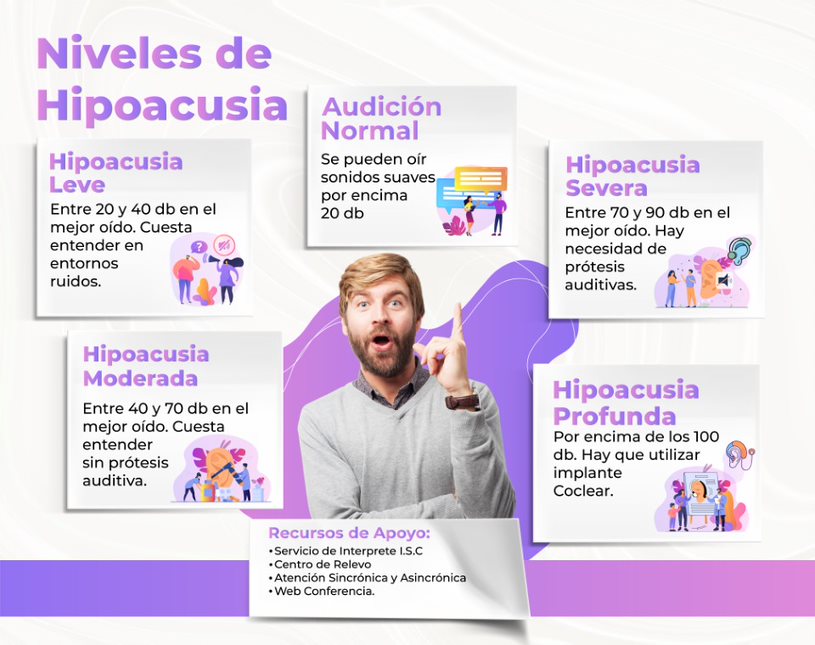 tipos y niveles de hipoacusia